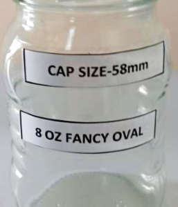 8oz Fancy Oval 3-Ribs (235ml)