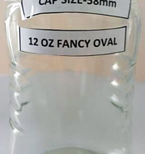 12oz Fancy Oval 3-ribs (355ml)